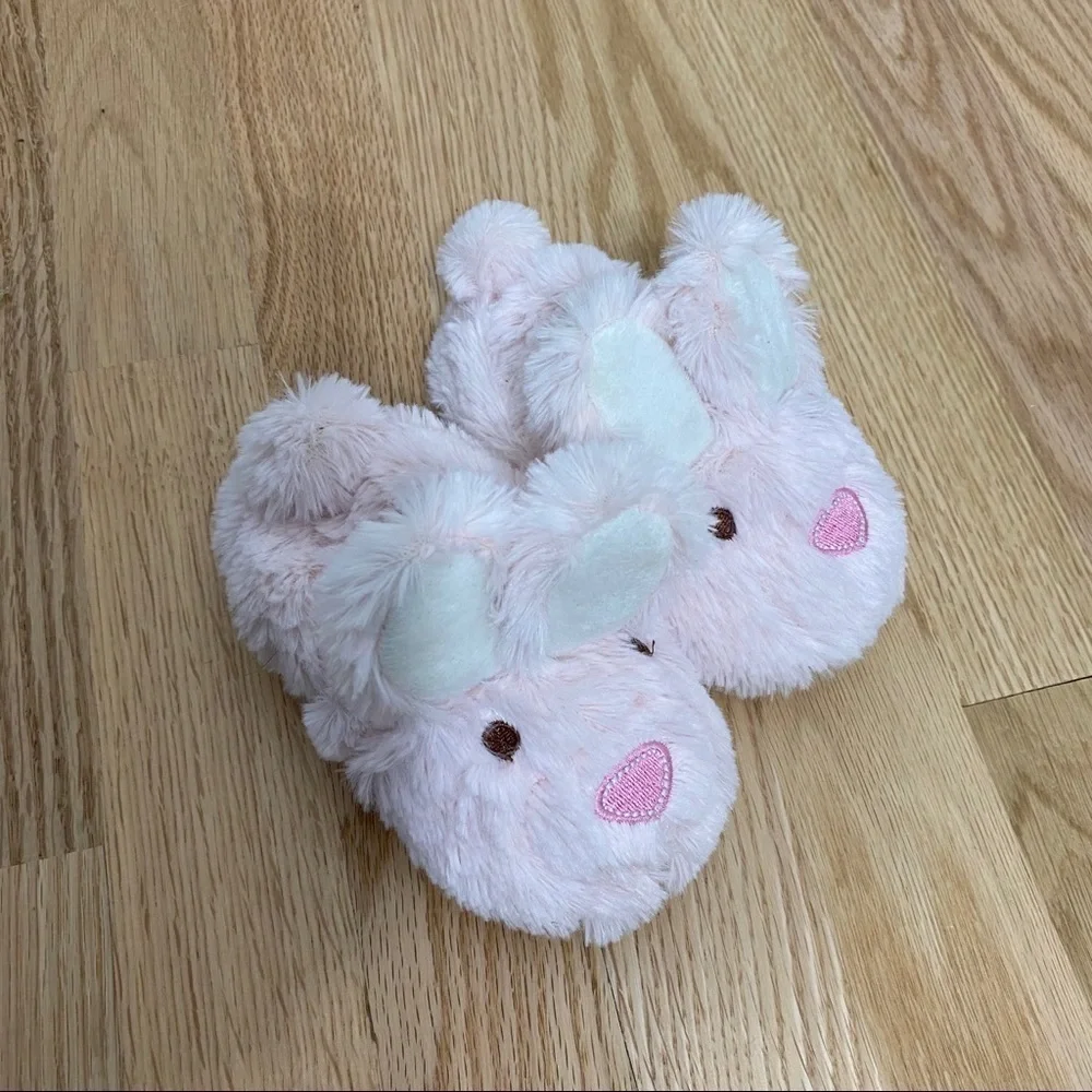 Laura Ashley Bunny Slippers Kids 7/8 Toddler Pink